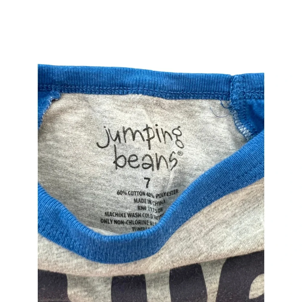 Jumping Beans Bluey Bingo Boys Raglan Long Sleeve Shirt Grey Blue Size 7‎